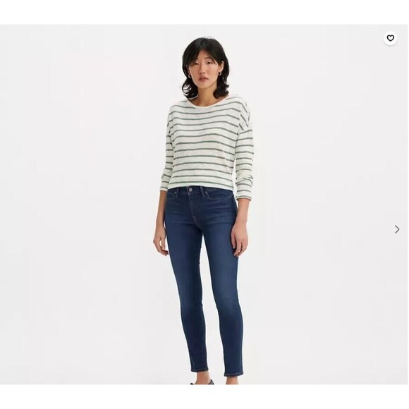 New Levi's Women's Marine Overboar 711 Skinny Jeans (188810293) Size 16M-NWT - Picture 1 of 11